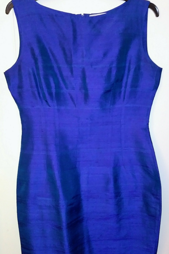 Vintage Silk Iridescent Sheath Dress